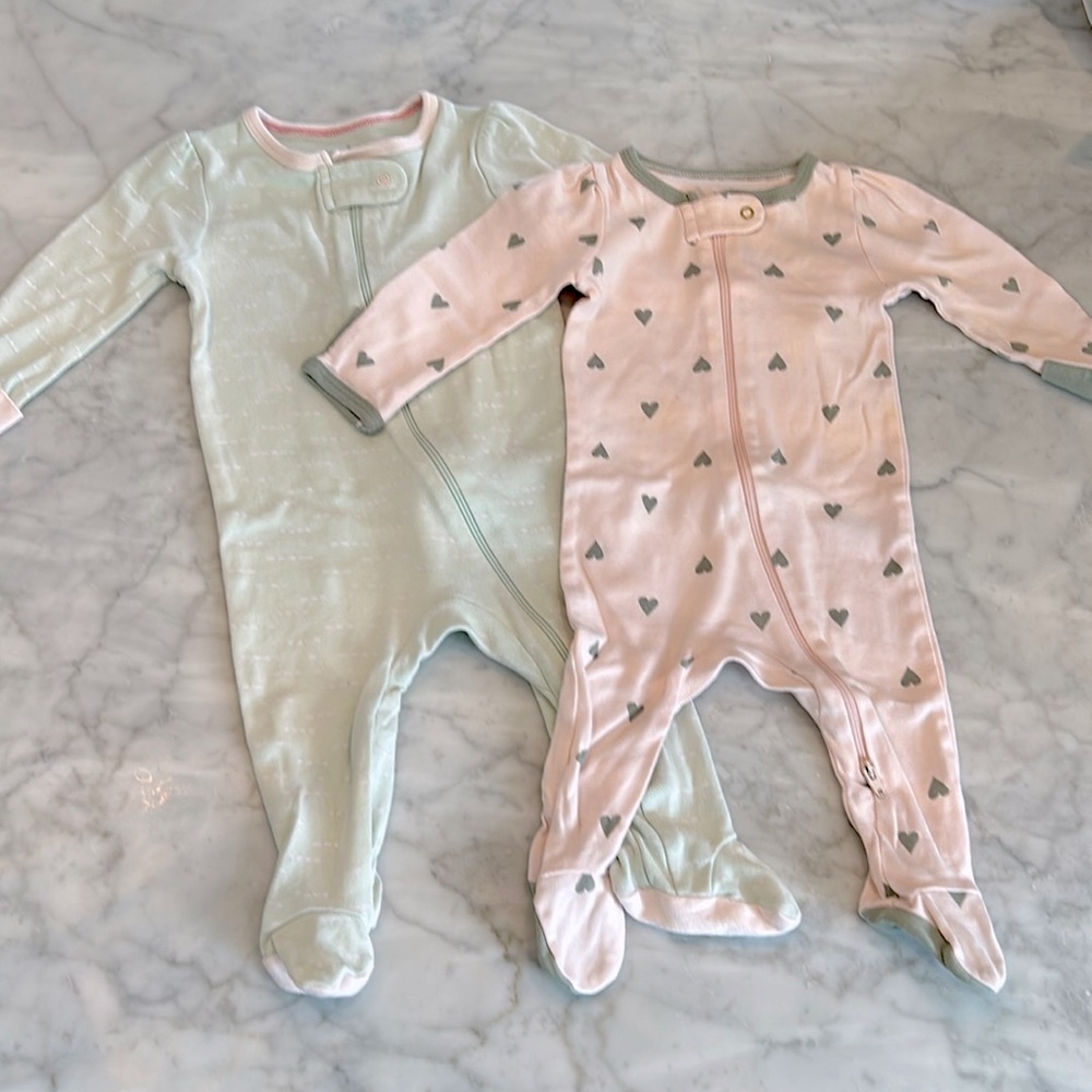 Cloud island 3-6m onesie bundle